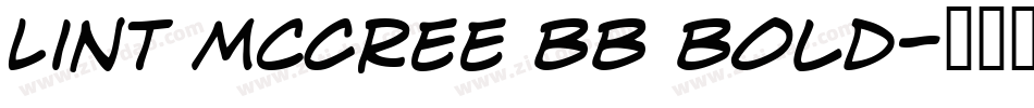 Lint McCree BB Bold字体转换